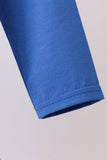 Royal blue puppy pumpkin embroidery top - Aaria Tees Aaria Tees