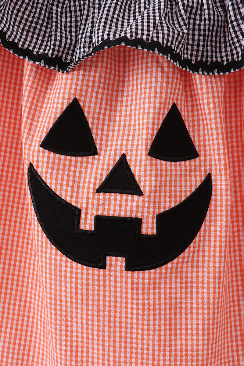 Orange Jack-O-Lantern Bloomer Set - Aaria Tees Aaria Tees