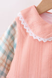 Pumpkin Jacquard embroidery plaid bloomer set - Aaria Tees Aaria Tees