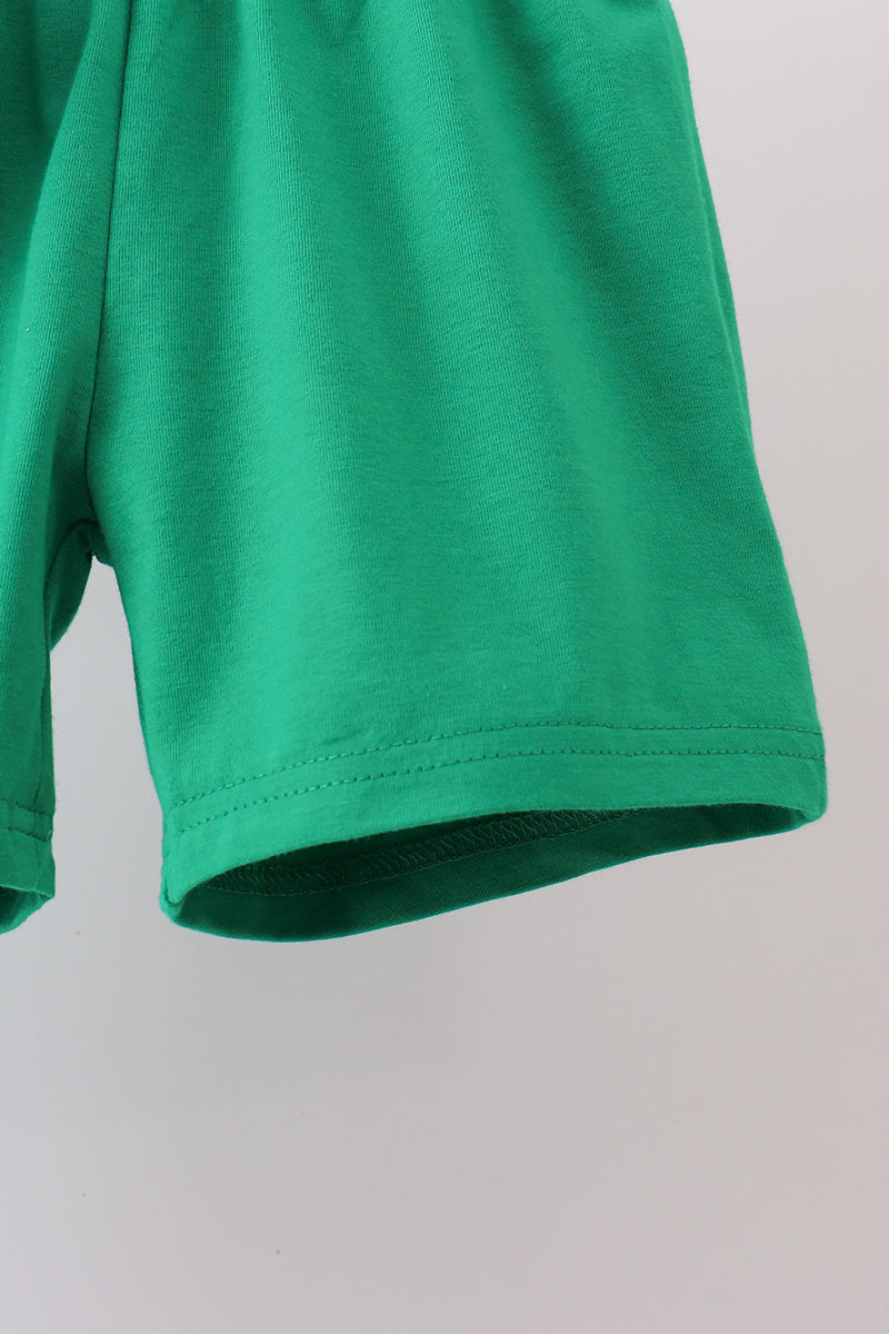 Blue stripe duck embroidery shorts set - Aaria Tees Aaria Tees