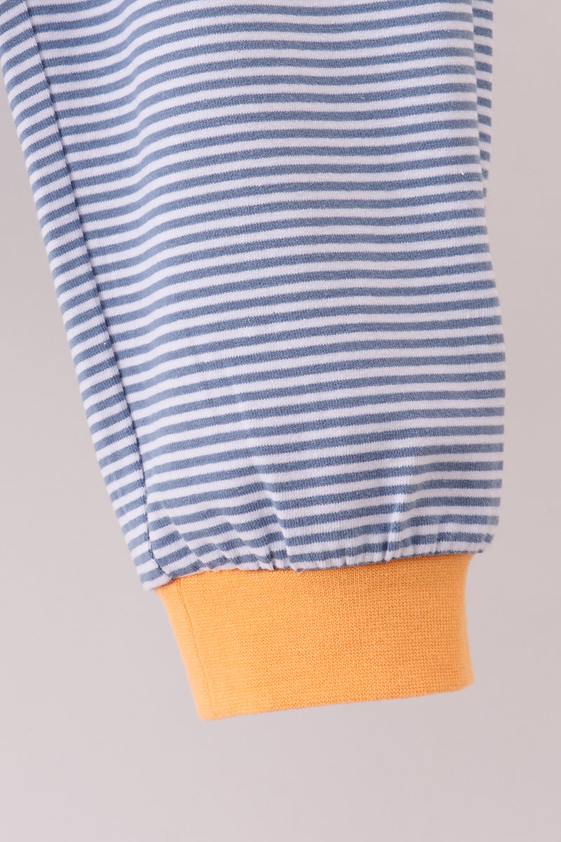 Teal pumpkin embroidery pants set - Aaria Tees Aaria Tees