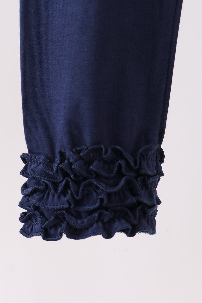 Navy icing ruffle pants - Aaria Tees Aaria Tees