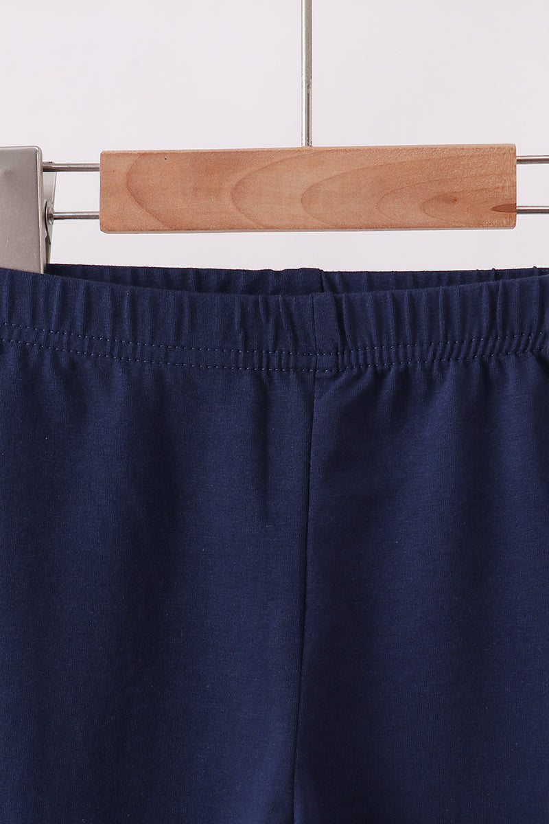Navy icing ruffle pants - Aaria Tees Aaria Tees