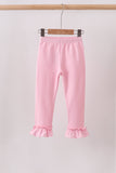 Pink ruffle pants - Aaria Tees Aaria Tees