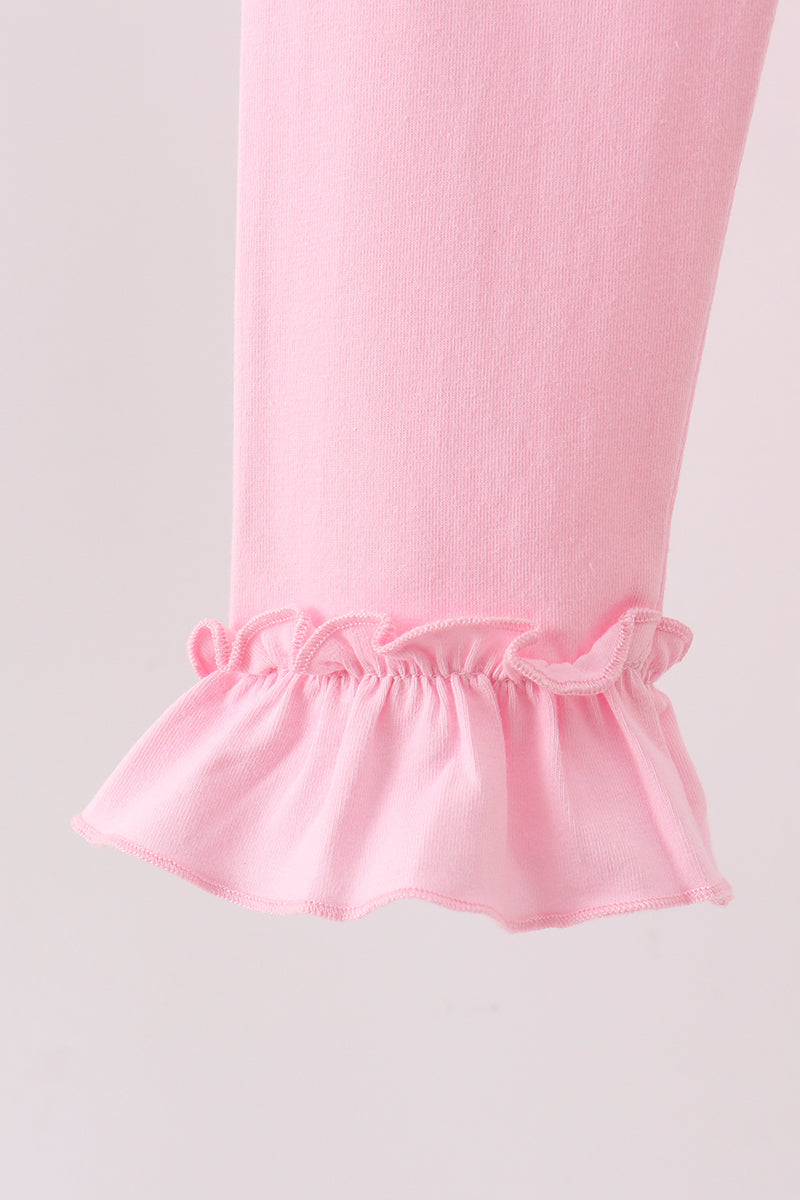 Pink ruffle pants - Aaria Tees Aaria Tees