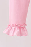 Pink ruffle pants - Aaria Tees Aaria Tees