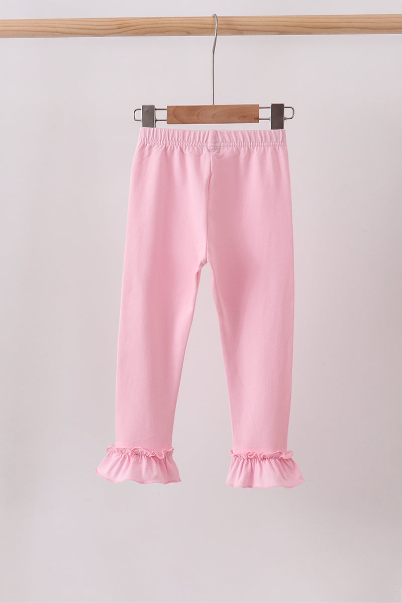 Pink ruffle pants - Aaria Tees Aaria Tees