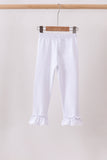 White ruffle pants - Aaria Tees Aaria Tees