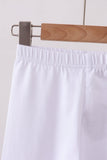 White ruffle pants - Aaria Tees Aaria Tees