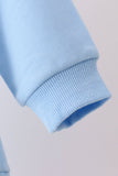Blue Floral Bow Embroidery Top - Aaria Tees Aaria Tees