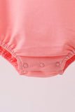Pink Floral Bow Embroidery Bubble - Aaria Tees Aaria Tees