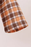 Blue turkey embroidery plaid bubble Aaria Tees