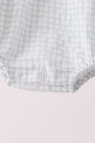 Green plaid turkey embroidery bubble Aaria Tees