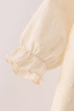 Beige turkey embroidery romper Aaria Tees