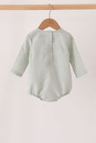 Beige turkey embroidery gingham bubble Aaria Tees