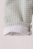 Beige turkey embroidery gingham jonjon Aaria Tees