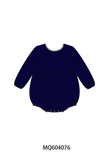 Navy plaid ruffle bubble Aaria Tees