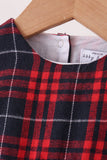 Red plaid bubble Aaria Tees