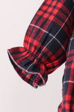 Red plaid bubble Aaria Tees