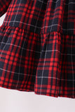 Red plaid dress Aaria Tees