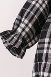 Black&white plaid bubble Aaria Tees