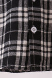 Black&white plaid button down shirt Aaria Tees