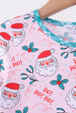 Pink santa holly ruffle dress - Aaria Tees Aaria Tees