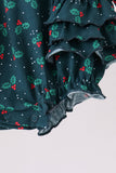 Forest holly lace ruffle bubble - Aaria Tees Aaria Tees