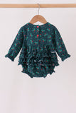 Forest holly lace ruffle bubble - Aaria Tees Aaria Tees