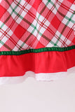 Forest holly plaid ruffle dress - Aaria Tees Aaria Tees
