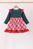Forest holly plaid ruffle dress - Aaria Tees Aaria Tees