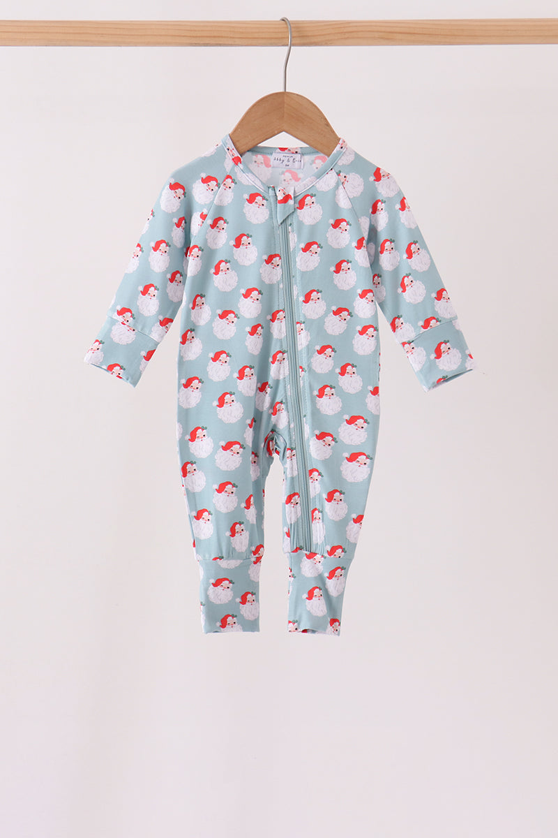 Sage santa claus bamboo romper - Aaria Tees Aaria Tees