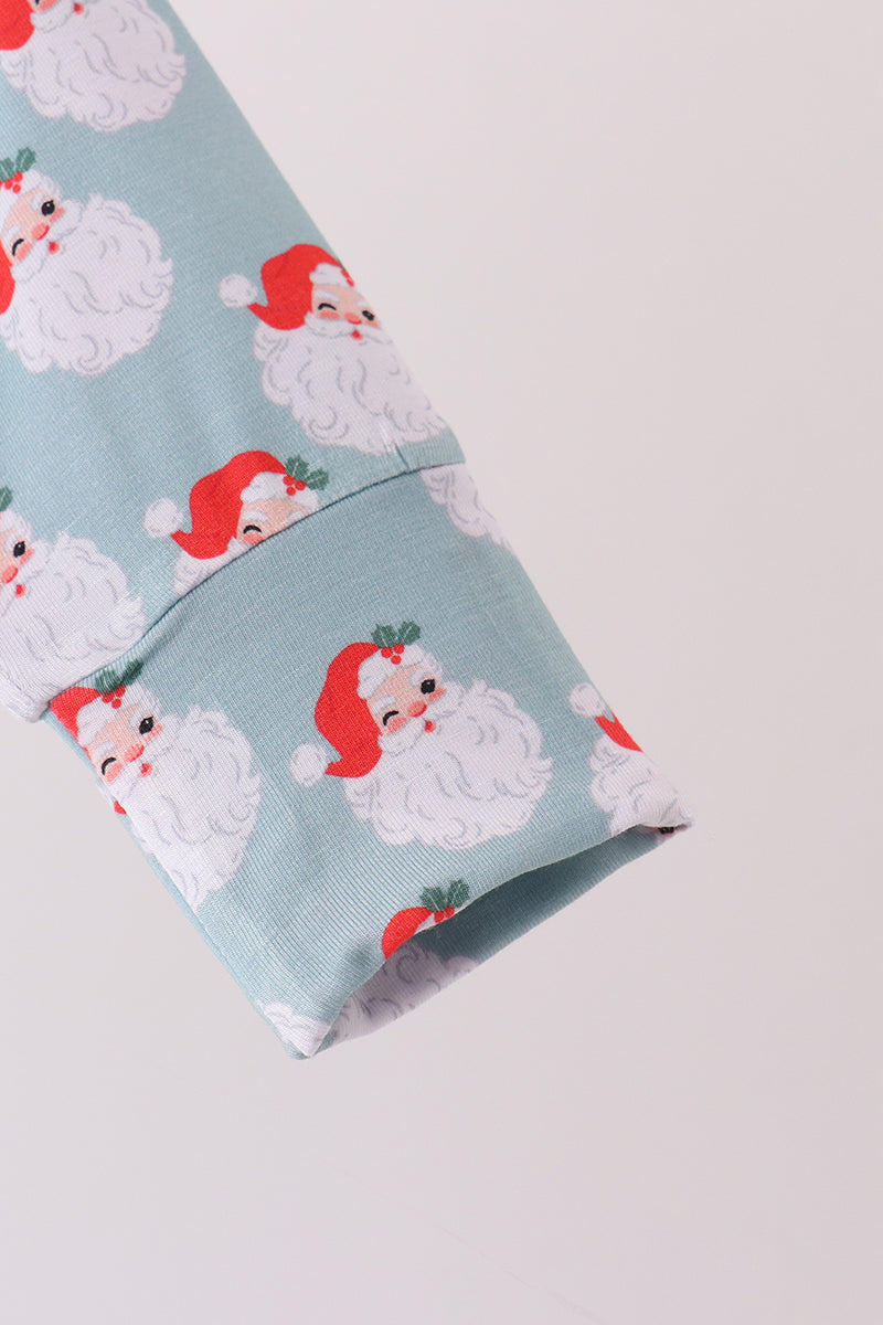 Sage santa claus bamboo romper - Aaria Tees Aaria Tees
