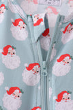 Sage santa claus bamboo romper - Aaria Tees Aaria Tees