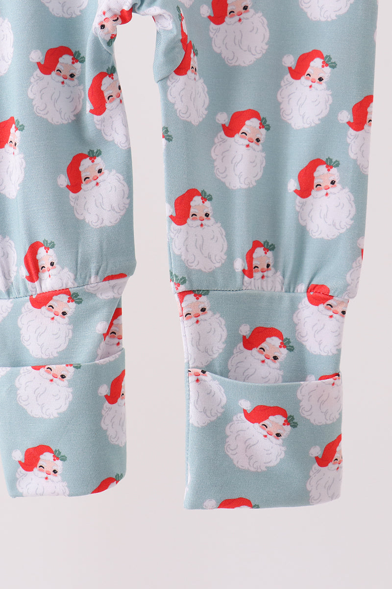 Sage santa claus bamboo romper - Aaria Tees Aaria Tees