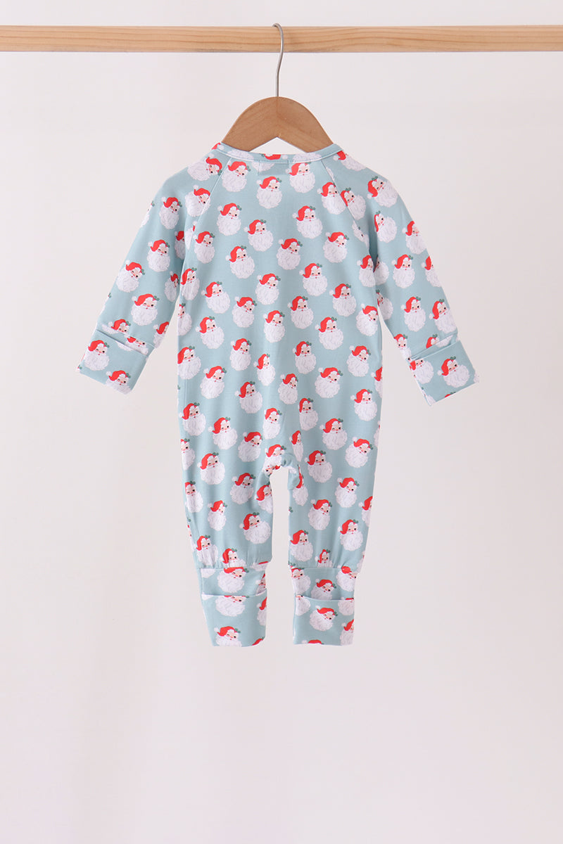 Sage santa claus bamboo romper - Aaria Tees Aaria Tees