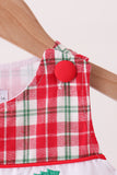 Red christmas tree truck embroidery plaid jonjon - Aaria Tees Aaria Tees