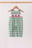 Green christmas tree truck embroidery plaid jonjon - Aaria Tees Aaria Tees