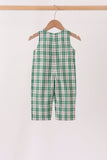 Green christmas tree truck embroidery plaid jonjon - Aaria Tees Aaria Tees