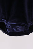 Navy christmas tree embroidery bubble - Aaria Tees Aaria Tees