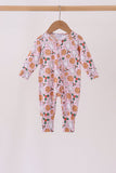 Pink milk cookie holly bamboo romper - Aaria Tees Aaria Tees