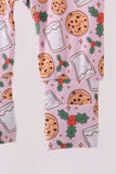 Pink milk cookie holly bamboo romper - Aaria Tees Aaria Tees
