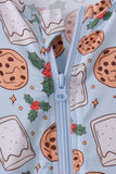 Blue milk cookie holly bamboo romper - Aaria Tees Aaria Tees