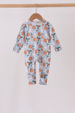 Blue milk cookie holly bamboo romper - Aaria Tees Aaria Tees