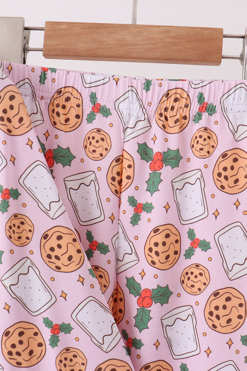 Pink milk cookie holly bamboo pajama set - Aaria Tees Aaria Tees