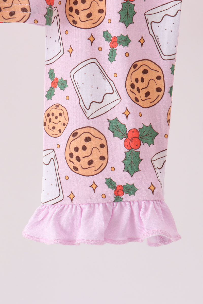 Pink milk cookie holly bamboo pajama set - Aaria Tees Aaria Tees