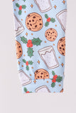 Blue milk cookie holly bamboo pajama set - Aaria Tees Aaria Tees