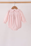 Pink candy cane holly embroidery plaid bubble - Aaria Tees Aaria Tees