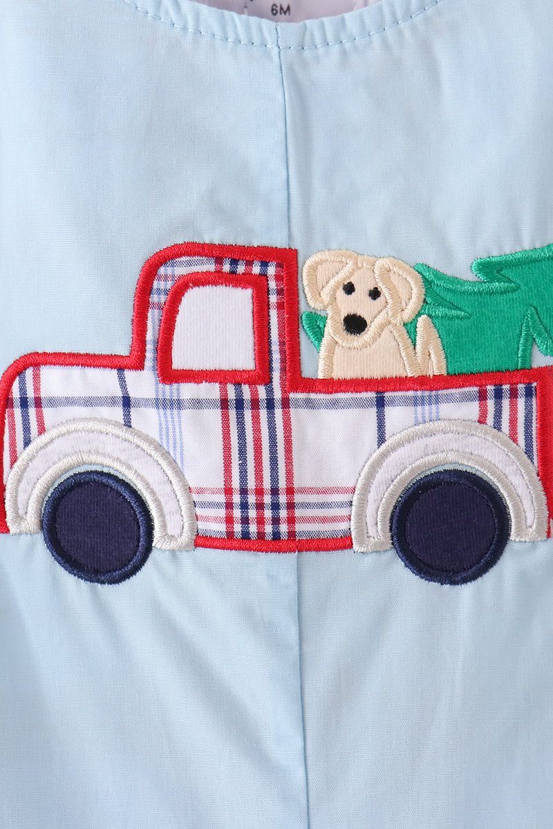 Blue plaid deer reversible jonjon - Aaria Tees Aaria Tees