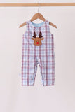 Blue plaid deer reversible jonjon - Aaria Tees Aaria Tees